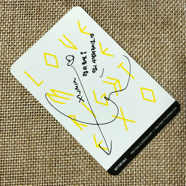 EXO XIUMIN [Love Me Right] Official Photocard, 2nd Repackage Album / New / Gift