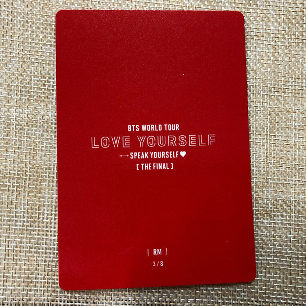 BTS RM 3/8 [ Speak Yourself The Final ] Official Mini Photocard / New / Gift
