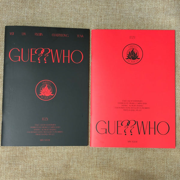 ITZY [ GUESS WHO Album ] Photobook + CD, Limited Ed / NO PC / New / Gift