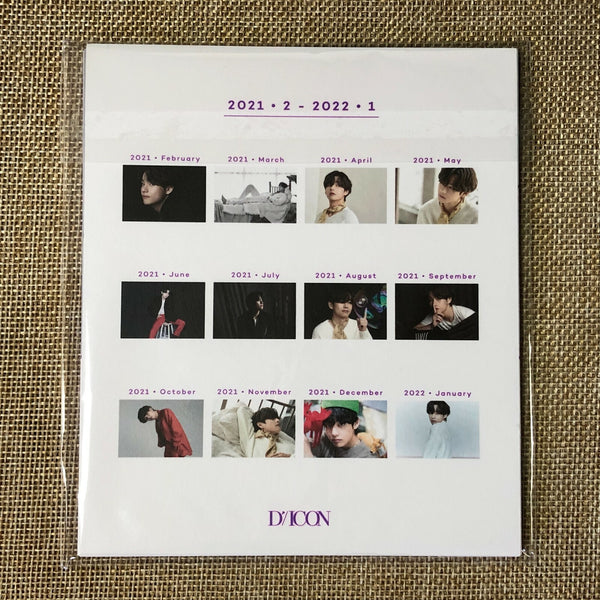 BTS V TAEHYUNG [ DICON Vol 10 BTS goes on ] Official Calendar Cards / New / Gift