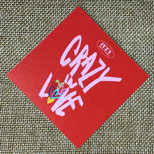 ITZY YEJI #2 [ CRAZY IN LOVE ] Official Preorder Special Photocard / New / Gift