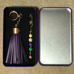 BTS #1 [Starbucks Korea] Official MD Purple Tassel Keychain Keyring / New / Gift
