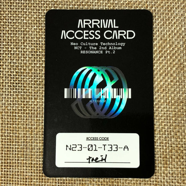 NCT 2020 TAEIL [RESONANCE Pt.2] Official Photocard, Arrival Access Card / Gift