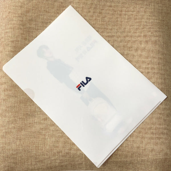 BTS JIN [ FILA ] Official Clear File Holder / New, Rare / Gift
