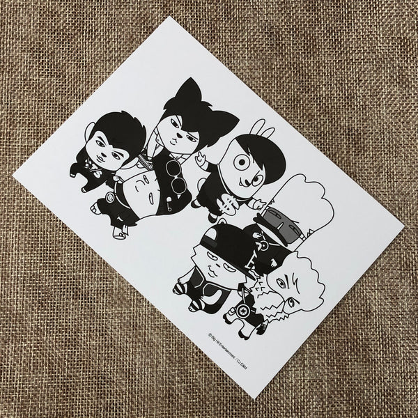 BTS GROUP [ 2 Cool 4 Skool ] Official Postcard Photocard / New / Gift