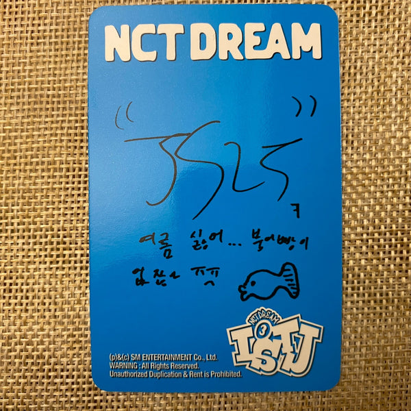 NCT DREAM JISUNG [ISTJ] Official Photocard, Photobook Extrovert Ver. / Gift