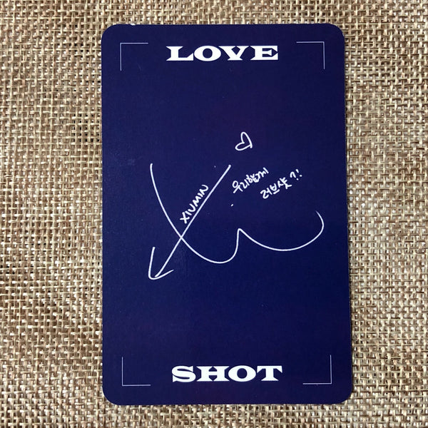 EXO XIUMIN [ LOVE SHOT ] Official Photocard, 5th Repackage SHOT Ver / New / Gift