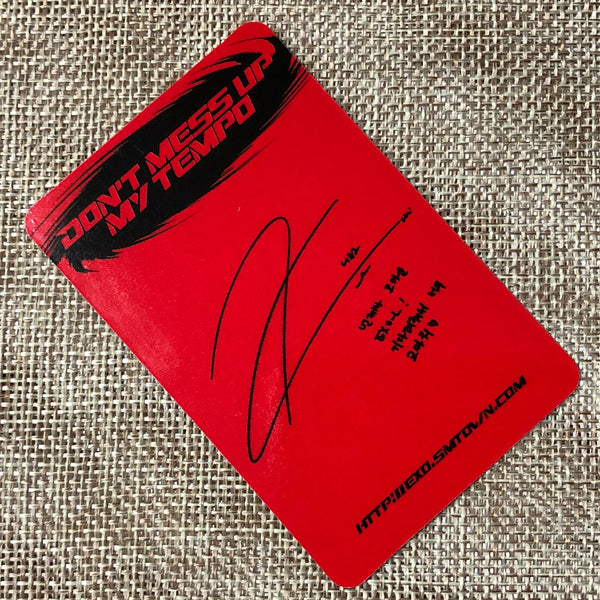 EXO KAI [Don't mess up My Tempo] Official Photocard, VIVACE 5th Album / Gift