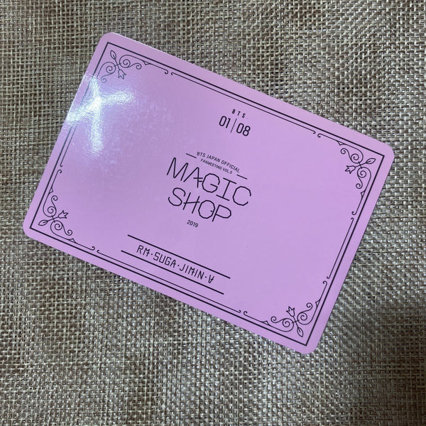 BTS GROUP 1/8 [MAGIC SHOP Fan Meeting Japan] Official Mini Photocard / Gift
