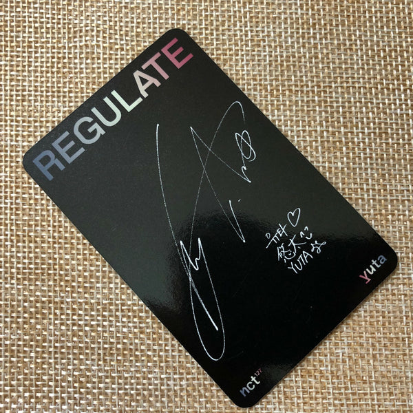 NCT YUTA [ Regulate ] Official Photocard, 1st Repackage Album / New / Gift