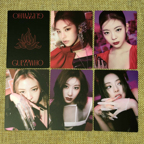 ITZY GROUP [ GUESS WHO ] Official Special Photocard Set / New / Gift