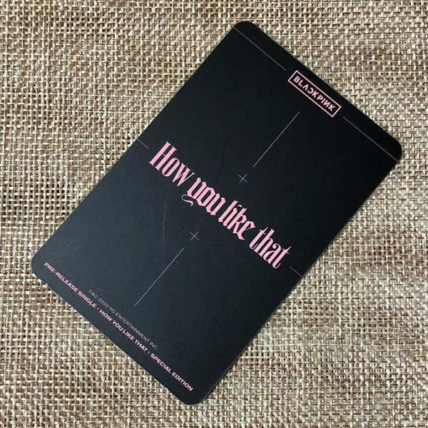 Blackpink JENNIE [ How you like that ] Official POB Photocard / New / Gift