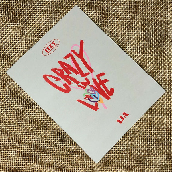 ITZY LIA #1 [CRAZY IN LOVE] Official Polaroid Photocard, 1st Album / New / Gift