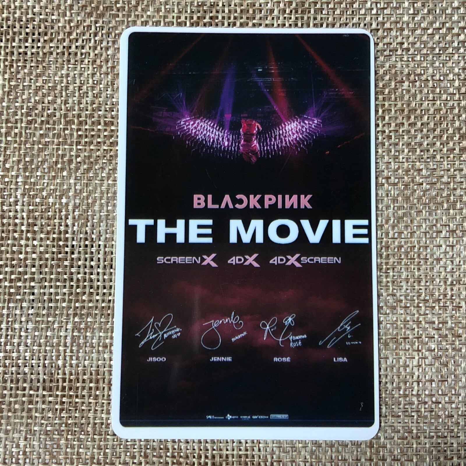 BLACKPINK GROUP #2 [The Movie CGV] Official Ticket Photocard / New, Rare / Gift