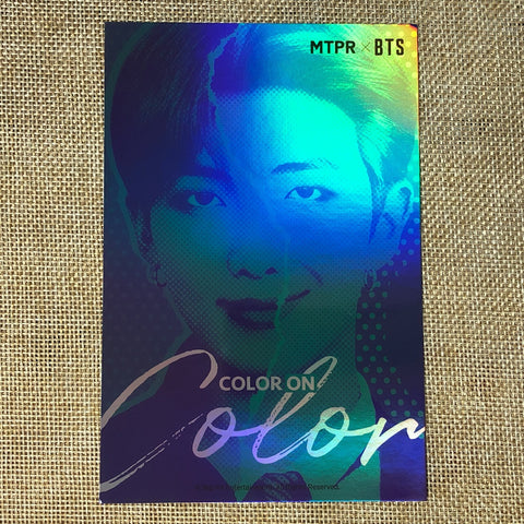 BTS RM [ MTPR Contact Lens ] Official Hologram Postcard, Limited / New / Gift