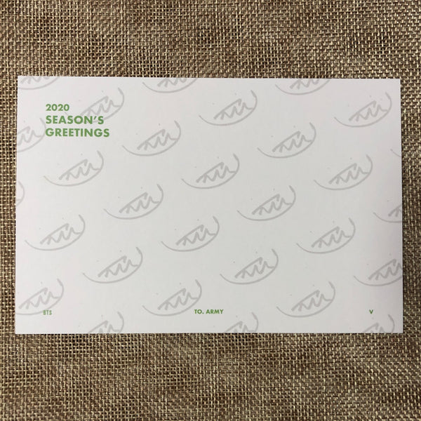 BTS V [ 2020 Season's Greetings ] Official Limited Postcard Set / New / Gift