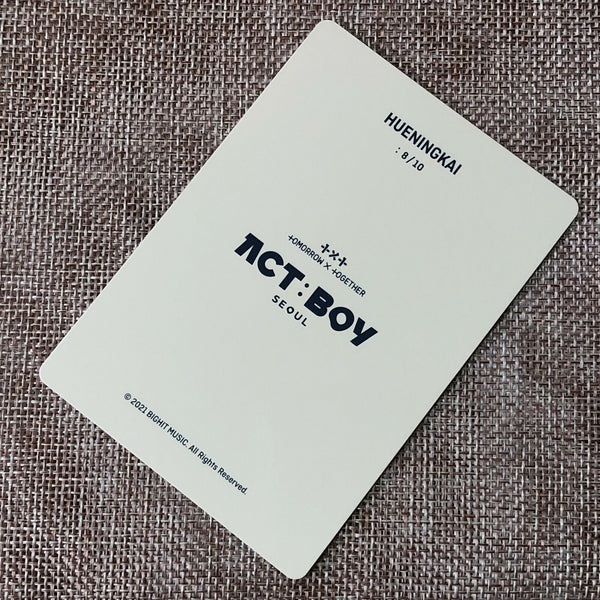TXT HUENINGKAI 8/10 [ ACT : BOY SEOUL ] Official Mini Photocard / New / Gift