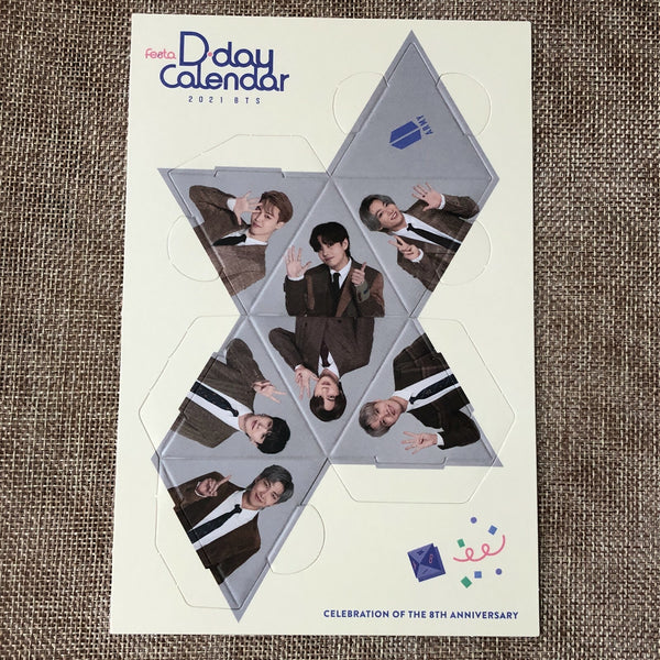 BTS [FESTA D-Day Calendar 8th] Official Welcome Kit Door Sign Sticker Dice /+G