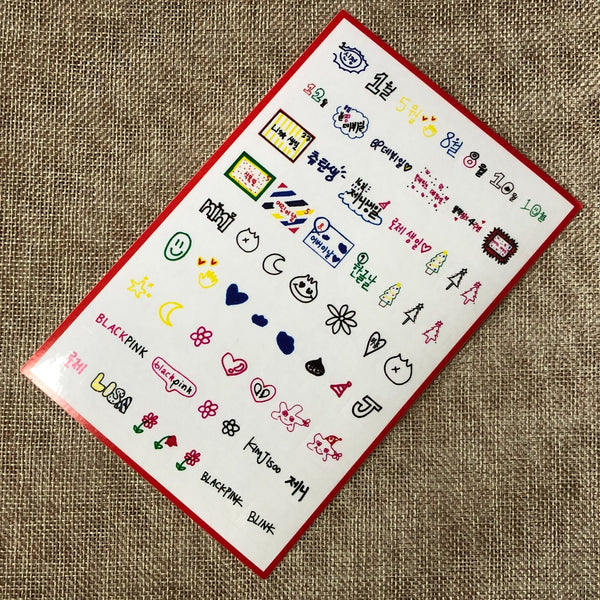 BLACKPINK [ 2020 Welcoming Collection ] Official Sticker Set / New / Gift