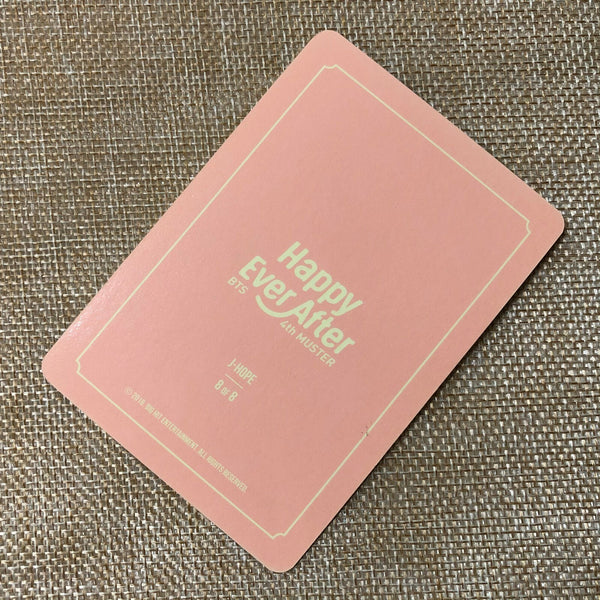 BTS J-HOPE 8/8 [4th Muster Happy Ever After] Official Mini Photocard / Gift