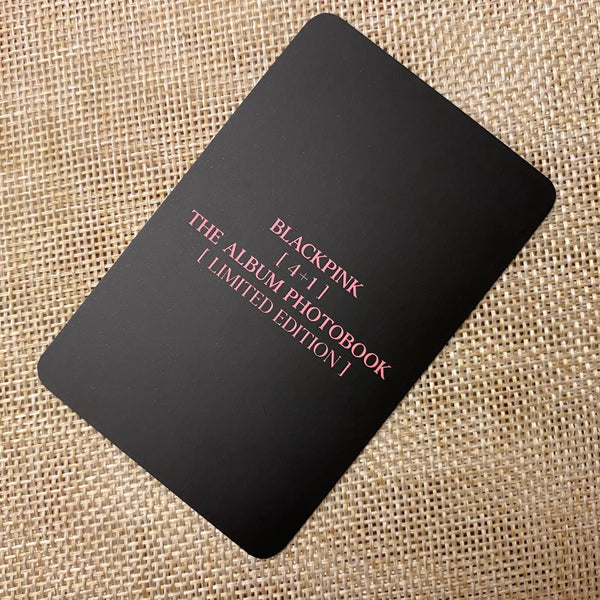 BLACKPINK JISOO [4+1 Photobook KTOWN4U] Official Limited Photocard / New / Gift