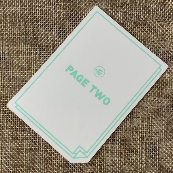 TWICE DAHYUN [ PAGE TWO ] Official Photocard, 2nd Mini Mint Ver / New / Gift