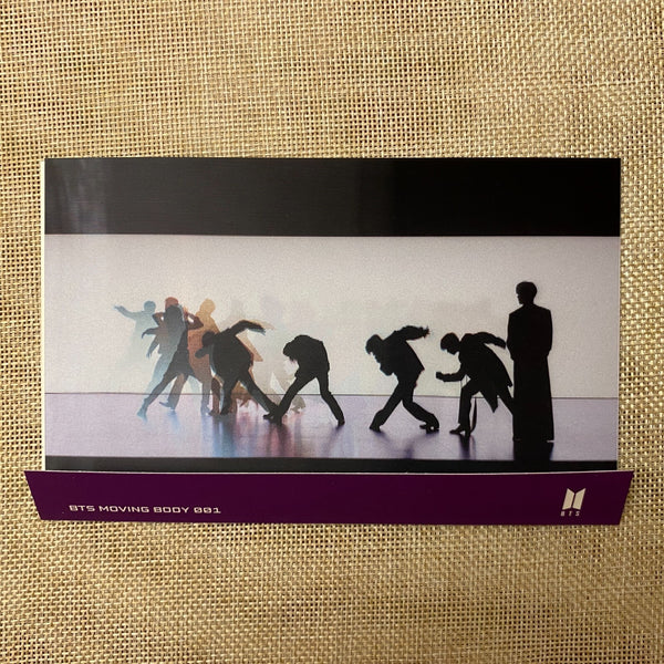 BTS GROUP [ MOVING BODY 001 ] Official Lenticular Photocard / New, Rare / Gift