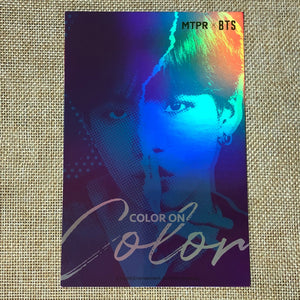 BTS SUGA [MTPR Contect Lens] Official Hologram Postcard, Limited Ed. / Gift