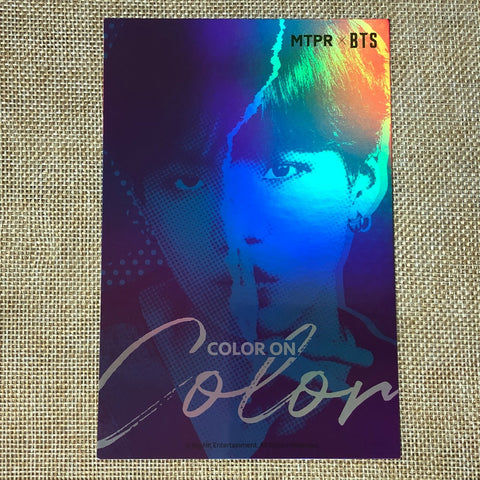 BTS SUGA [MTPR Contect Lens] Official Hologram Postcard, Limited Ed. / Gift