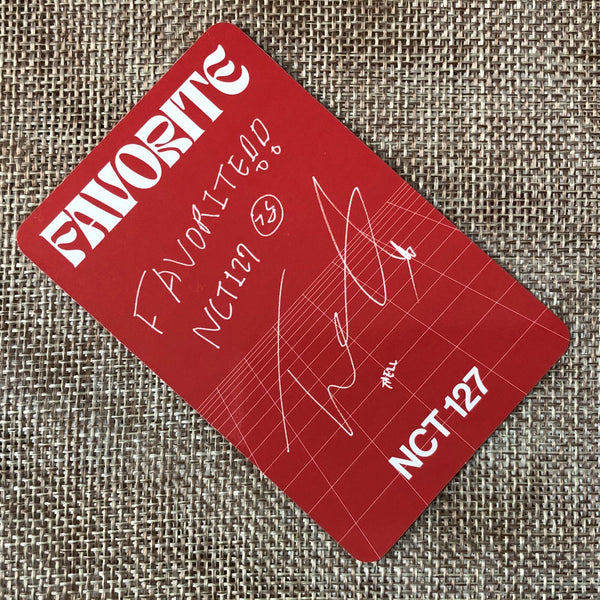NCT 127 TAEIL [FAVORITE Repackage KIHNO] Official Photocard, Tragic Ver. / Gift