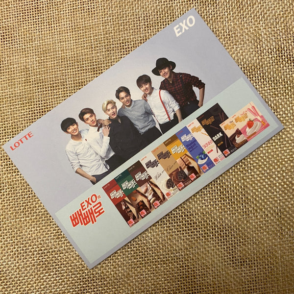 EXO [Lotte Pepero Day] Official Photocard Electromagnetic Blocking Sticker /+G
