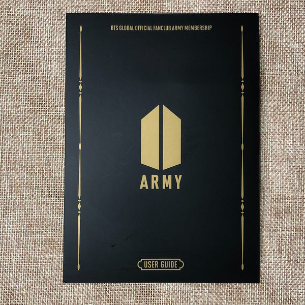 BTS [GLOBAL OFFICIAL FANCLUB 7th ARMY MEMBERSHIP KIT] Pouch+Bookmark+Guide /+G