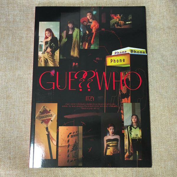 ITZY [ GUESS WHO Album Photobook + CD ] Day Day&Night Night Ver. NO PC / New /+G