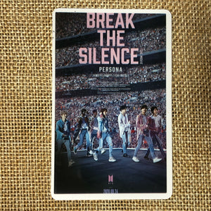 BTS GROUP #2 [Break The Silence Movie] Official Ticket Photocard Photo / Gift