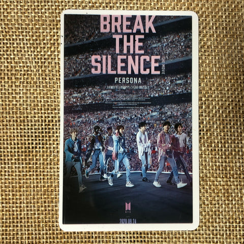BTS GROUP #2 [Break The Silence Movie] Official Ticket Photocard Photo / Gift