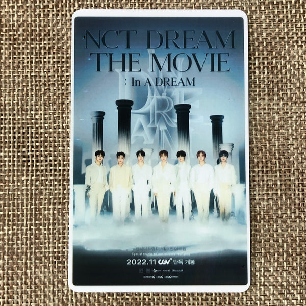 NCT DREAM [THE MOVIE : In A Dream CGV] Official Movie Ticket Photocard Set /+G