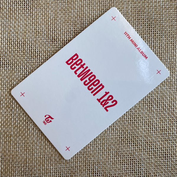 TWICE GROUP [ Between 1&2 POB Preorder benefit Official Photocard ] / NEW/+Gift