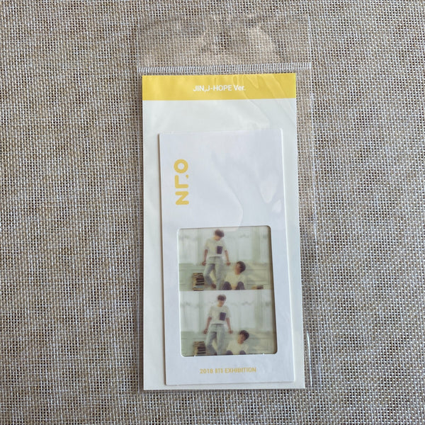 BTS JIN J-HOPE [Oh always] Official Bookmark, 2018 Exhibition / New, Rare / Gift