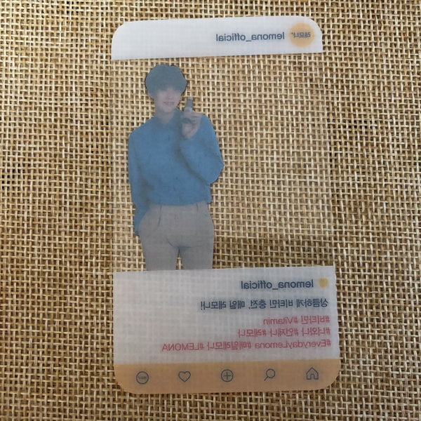 BTS SUGA [ Lemona Vitamins ] Transparent Official Photocard / New, Rare / Gift