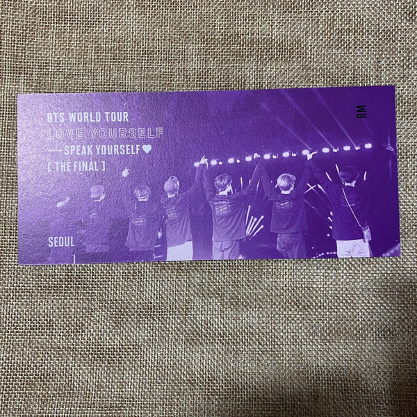 BTS RM [ Speak Yourself Seoul The Final DVD ] Official Bookmark / New / Gift