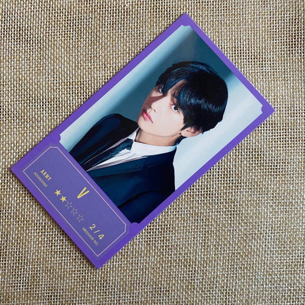 BTS V 2/4 [BANG BANG CON The Live] Official Message Photocard / New, Rare / Gift