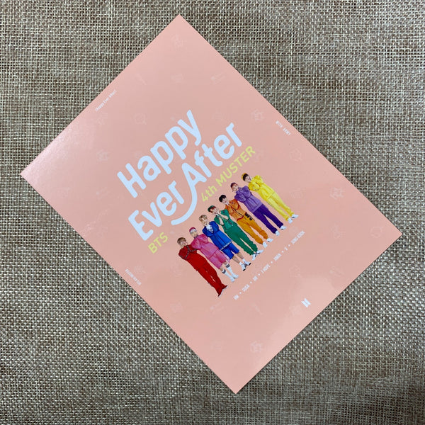 BTS GROUP [4th Muster Happy Ever After DVD] Official Postcard / New, Rare / Gift