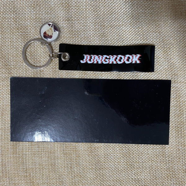 BTS JUNGKOOK [2018 Festa] Official Strap Key Ring Photo Keyring / New, Rare /+G