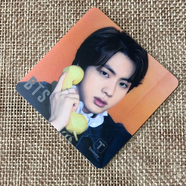 BTS JIN [ 2021 CU T-Money ] Official Mini transparent Photocard / New / Gift