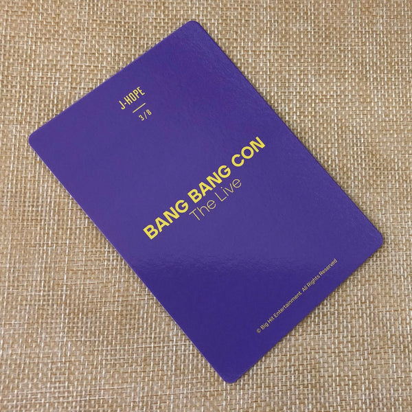 BTS J-HOPE 3/8 [ BANG BANG CON The Live ] Official Mini Photocard / New / Gift