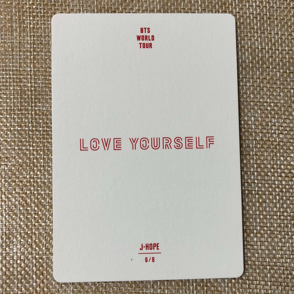 BTS J-HOPE 6/8 [ Love Yourself World Tour ] Official Mini Photocard / New / Gift