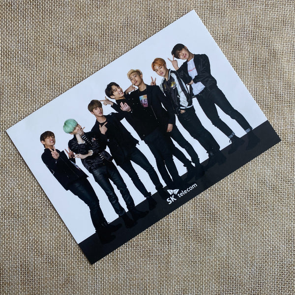 BTS GROUP #3 [SKT] Official Postcard Photocard, Limited / New, Ultra Rare / Gift
