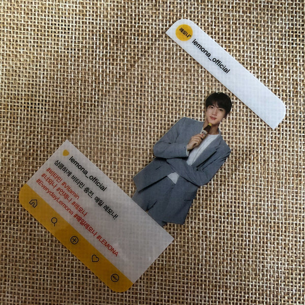 BTS JIN [ Lemona Vitamins ] Transparent Official Photocard / New, Rare / Gift