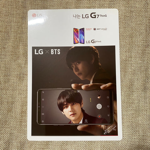 BTS V [ LG x BTS G7 ThinQ ] Mini Poster Photocard / New, Rare / Gift