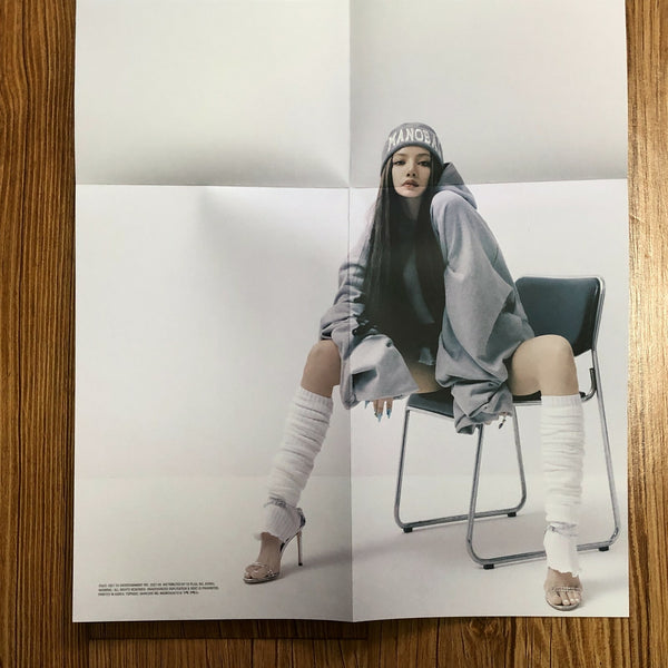BLACKPINK LISA [ LALISA ] Official Poster, 1st Single Black Ver. / New / Gift